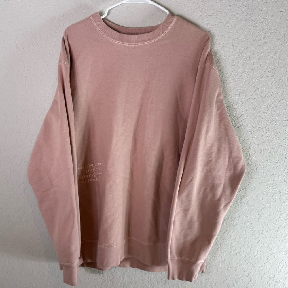 Mayfair The Label Group Self Love Club Sweatshirt Size OS - Picture 2 of 12
